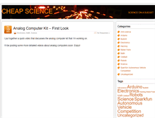 Tablet Screenshot of cheapscience.com